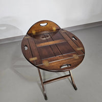 Victorian Foldable Serving / Budlers Tray / Side Table