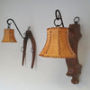 Ox harnass wall lamps / farmhouse