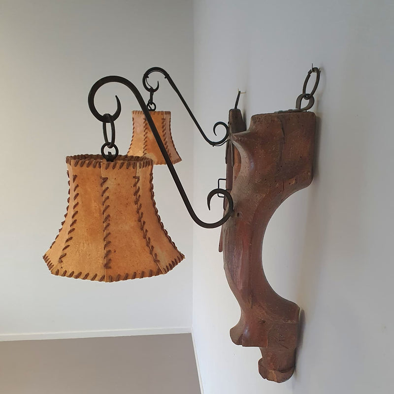 Ox harnass wall lamps / farmhouse