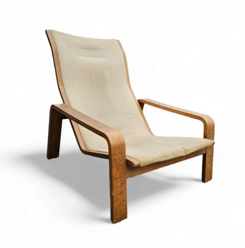 Mid-Century Pulkka Lounge Chair  by Ilmari Lappalainen for Asko, Finland, 1960s, Set of 2