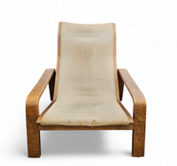 Mid-Century Pulkka Lounge Chair  by Ilmari Lappalainen for Asko, Finland, 1960s, Set of 2