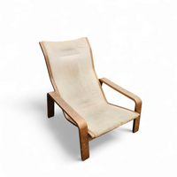 Mid-Century Pulkka Lounge Chair  by Ilmari Lappalainen for Asko, Finland, 1960s, Set of 2