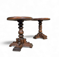 Matching oak side tables