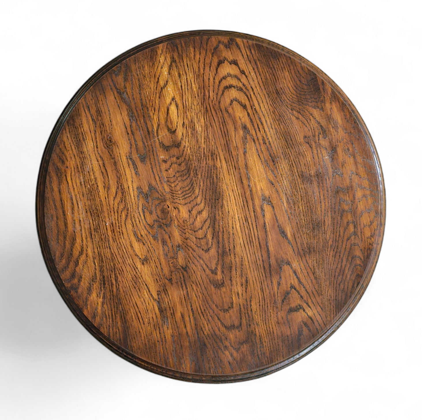 Matching oak side tables