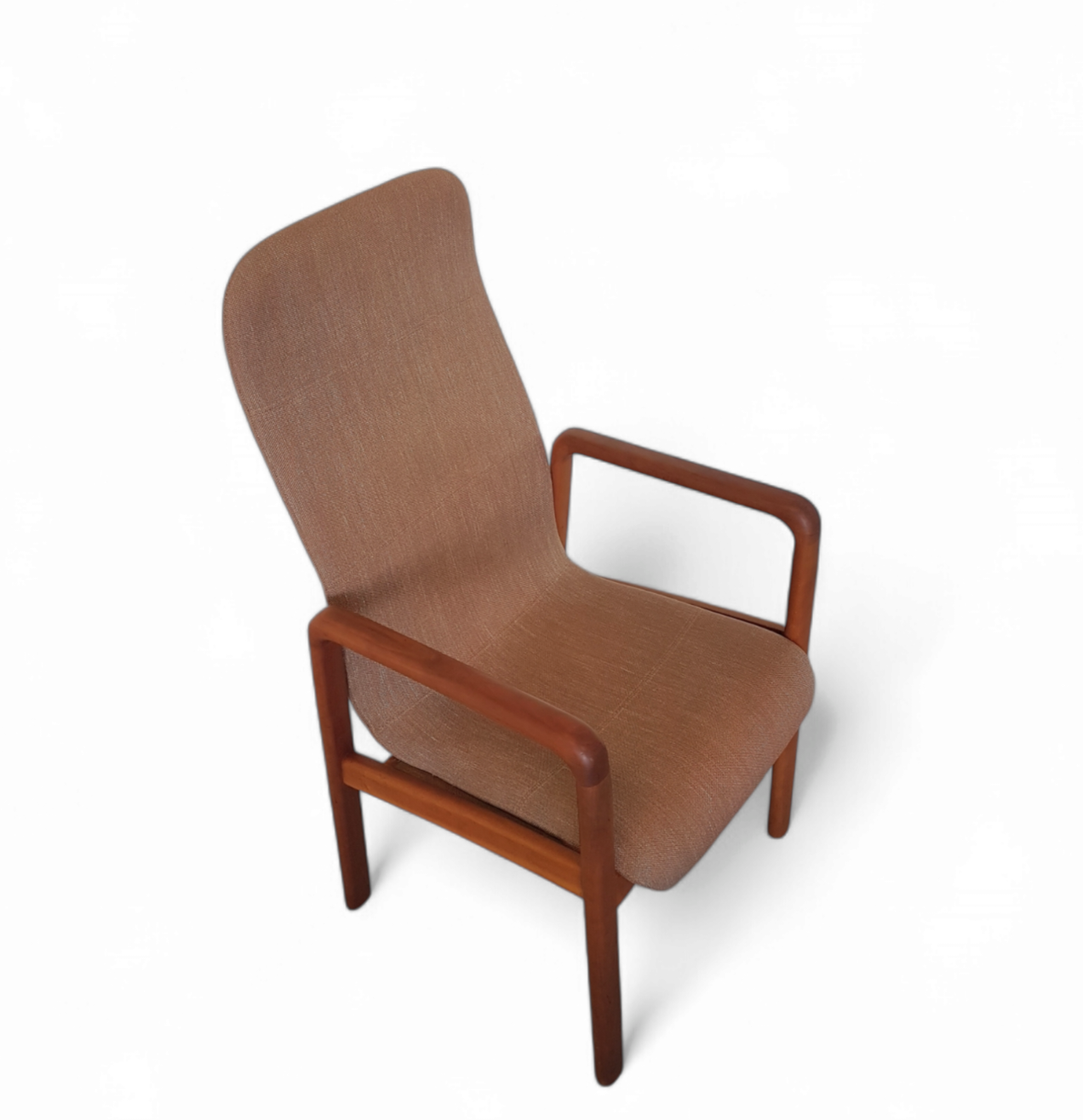 Teak & Fabric Dining Chairs from Dyrlund, 1960s, Set of 4