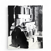 6 x barite photos of a gearbox on board by Hugo Liebe 1960s