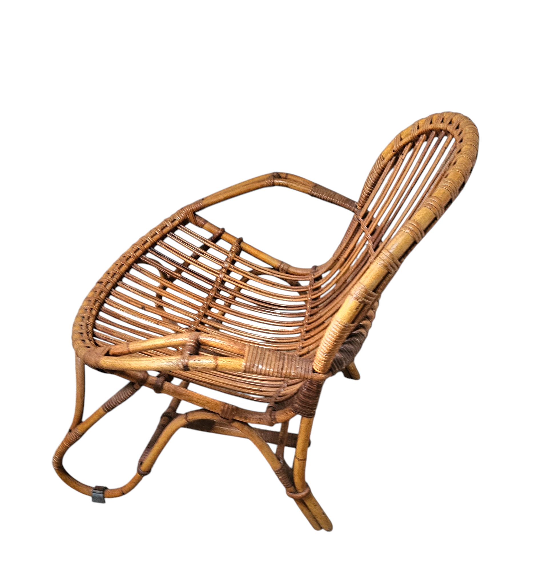 Bamboo lounge chair 1970s