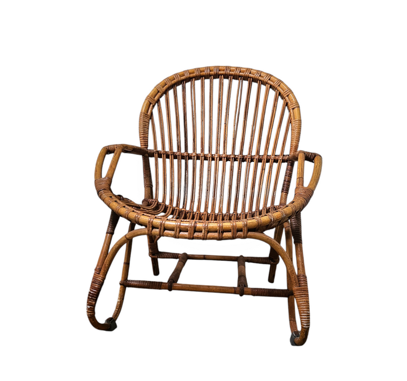 Bamboo lounge chair 1970s