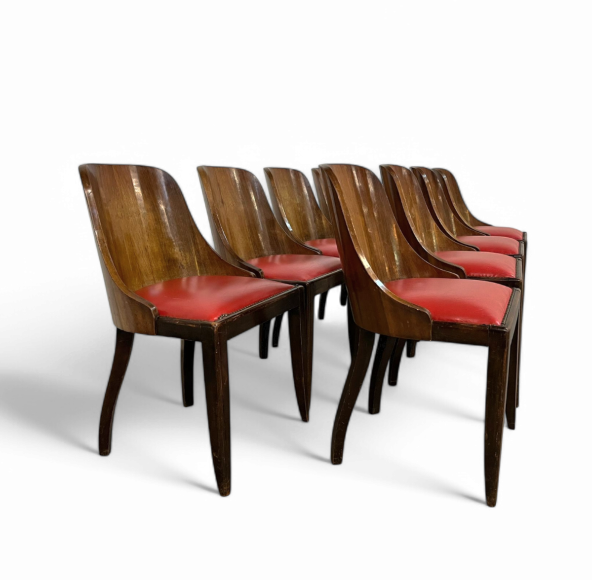 8 x De Coene Frères chairs by Kortrijkse Kunstwerkstede
Art Deco 1930s