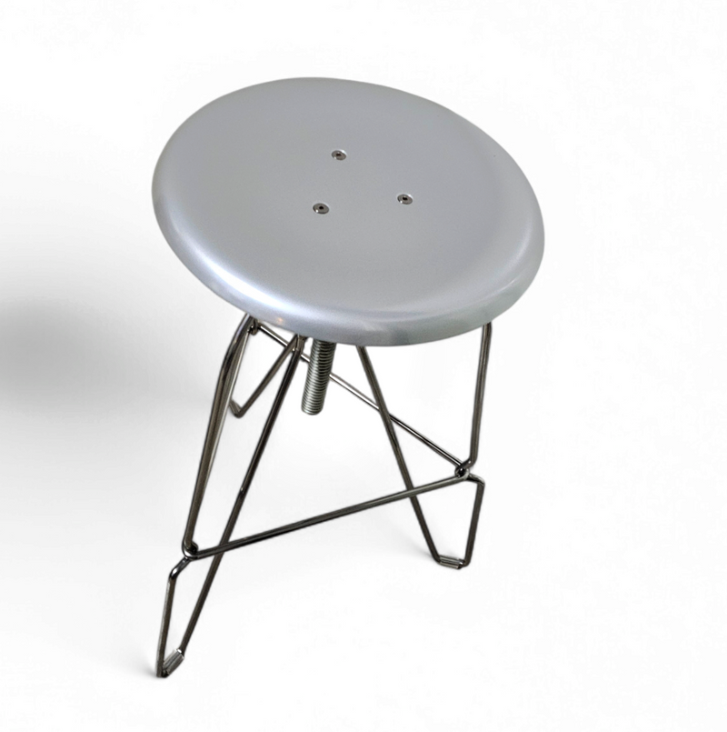 "Model Six" aluminium stool by Jeff Covey