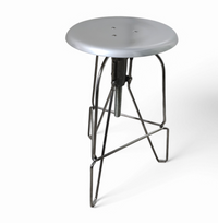 "Model Six" aluminium stool by Jeff Covey