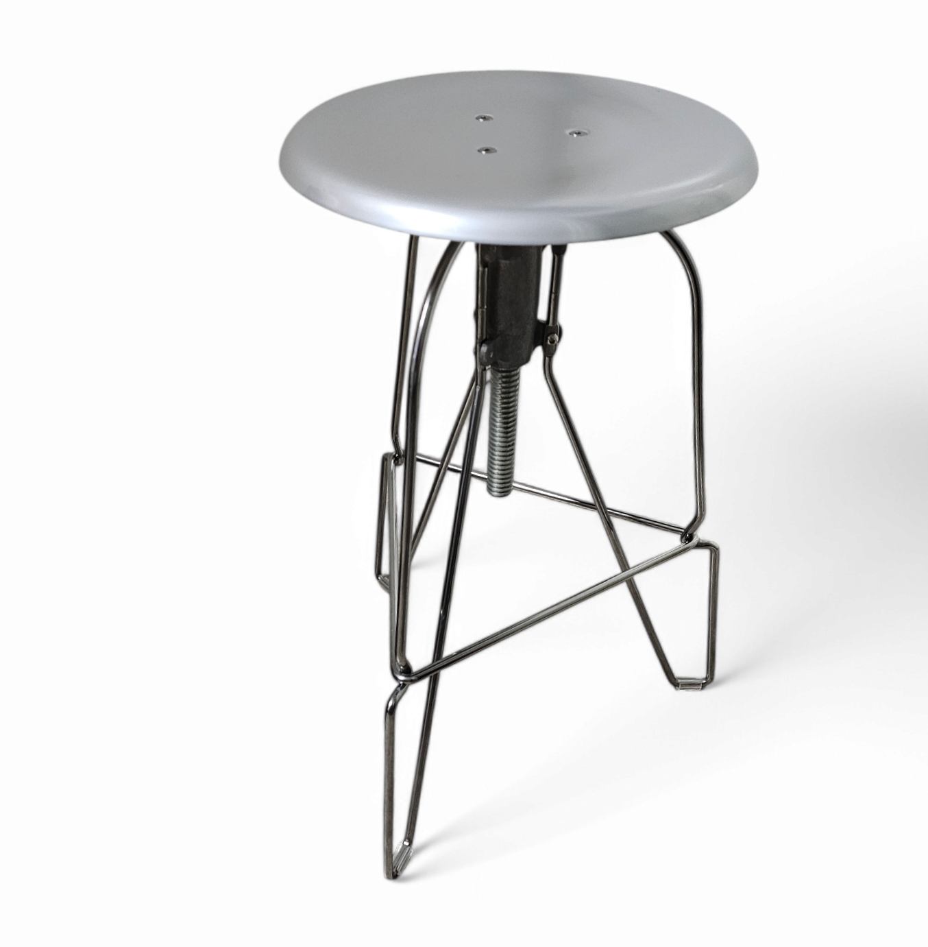 "Model Six" aluminium stool by Jeff Covey