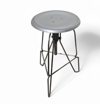 "Model Six" aluminium stool by Jeff Covey