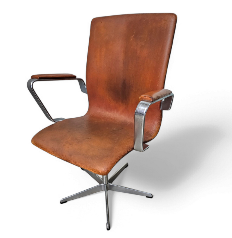 Vroege Fritz Hansen Oxford fauteuil / 7006 / jaren 60 / Arne Jacobsen