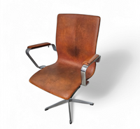 Vroege Fritz Hansen Oxford fauteuil / 7006 / jaren 60 / Arne Jacobsen