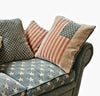 Weighty American flag sofa