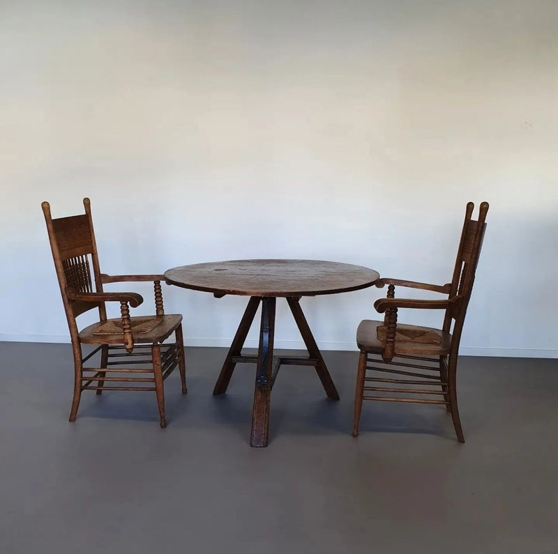 Unieke antieke Belle Epoque stoel ca. 1900 ( shaker chairs )