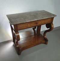 French Trumeau / side table 1830's with inlay wood