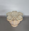 Split reed / pencil reed / rattan / bamboo bell flower side table.