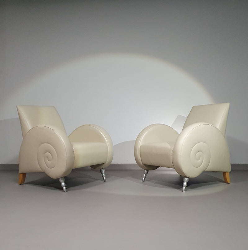 Leather snail house chairs