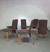 Hennie de Jong chairs 1980s set of 6