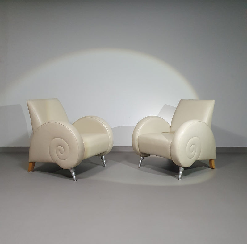 Leather snail house chairs