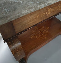 French Trumeau / side table 1830's with inlay wood