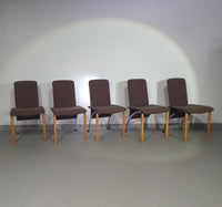 Hennie de Jong chairs 1980s set of 6