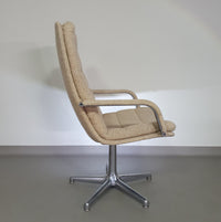 5 x Artifort high back desk chair 1970s with fabulous original wool upholstery. Unbelievable condition. Geoffrey d. Harcourt