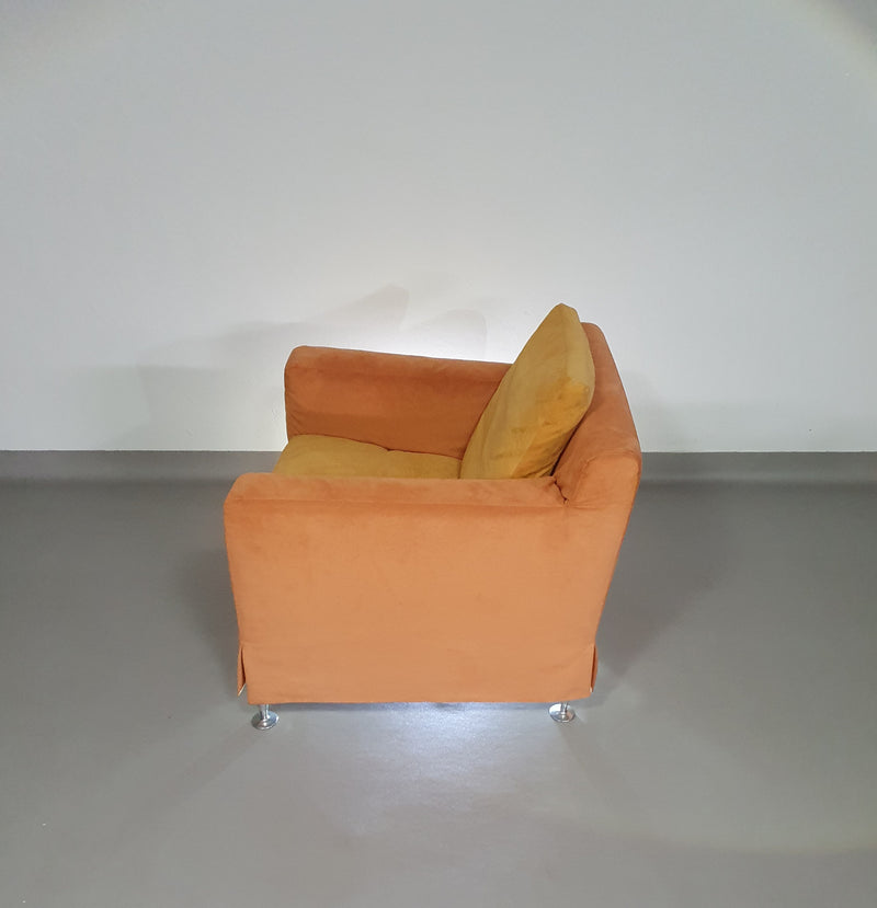 B&B / B en B / Italia lounge chairs model HARRY. With rare loose cover by Antonio Citterio.