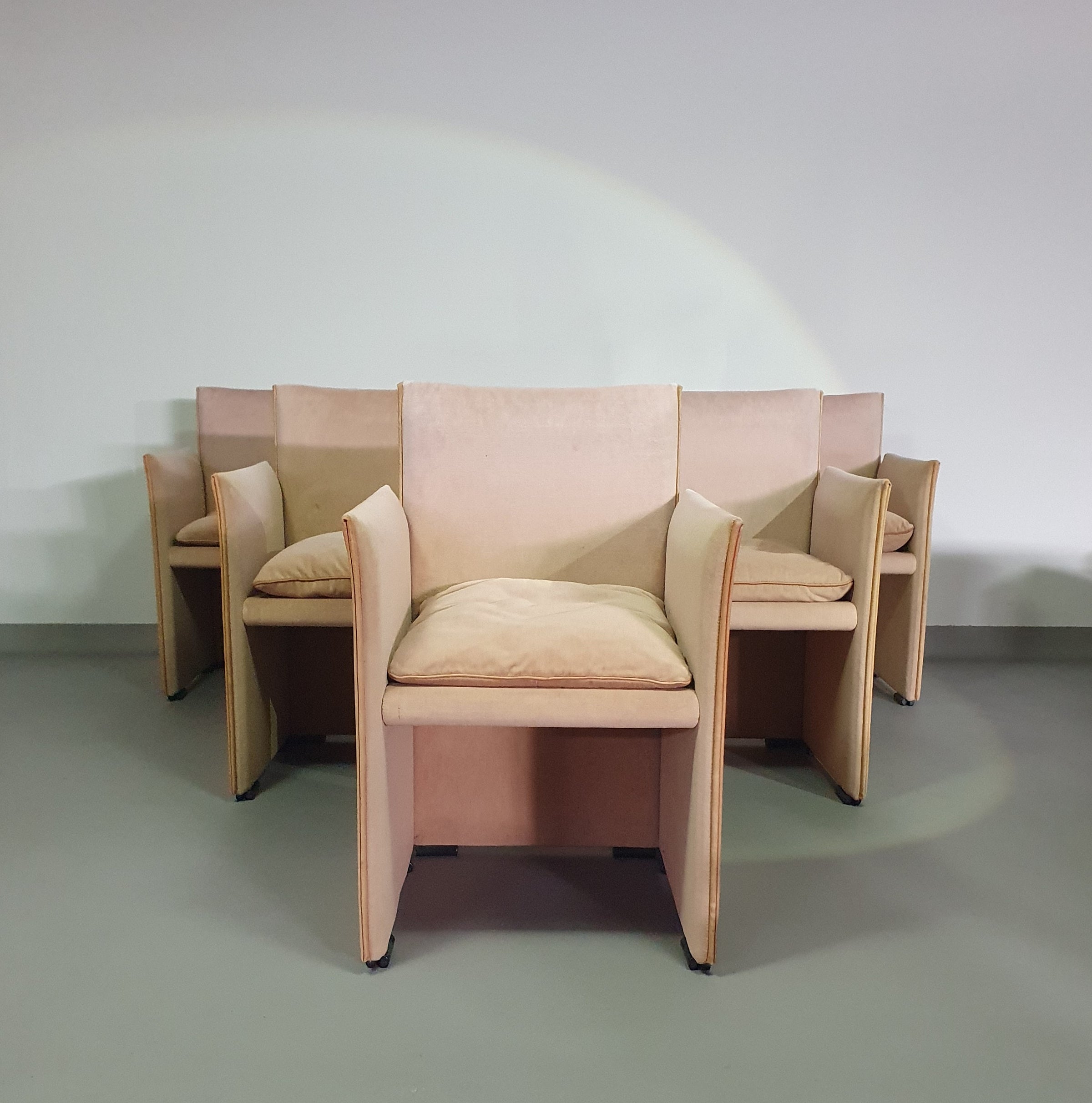 Set (6) By MARIO BELLINI 401 BREAK CHAIRS FOR CASSINA, 1990S