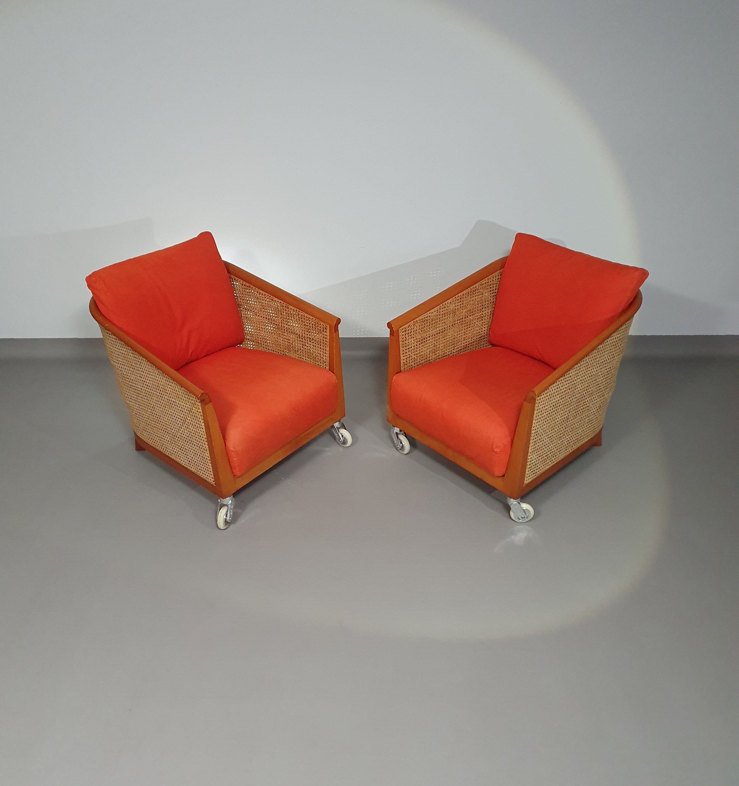 Set arm chairs " Mozart " by Antonio Citterio for flexform 90's