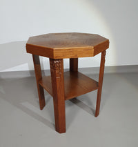 Oak side table Amsterdamse School 1920's