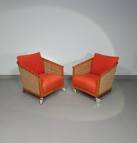 Set arm chairs " Mozart " by Antonio Citterio for flexform 90's