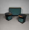 Giorgetti set 1990 by Umberto Asnago
Bed sidetables / sidetables / sideboard with drawers.