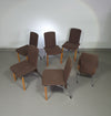 Hennie de Jong chairs 1980s set of 6