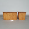 Child nesting table set 1980s / pine wood.