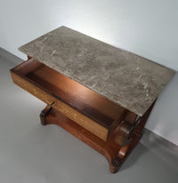 French Trumeau / side table 1830's with inlay wood