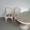 Pensil reed ,  Split reed table chairs dining set. 
Wide 160
Depth 92
Height 75 cm