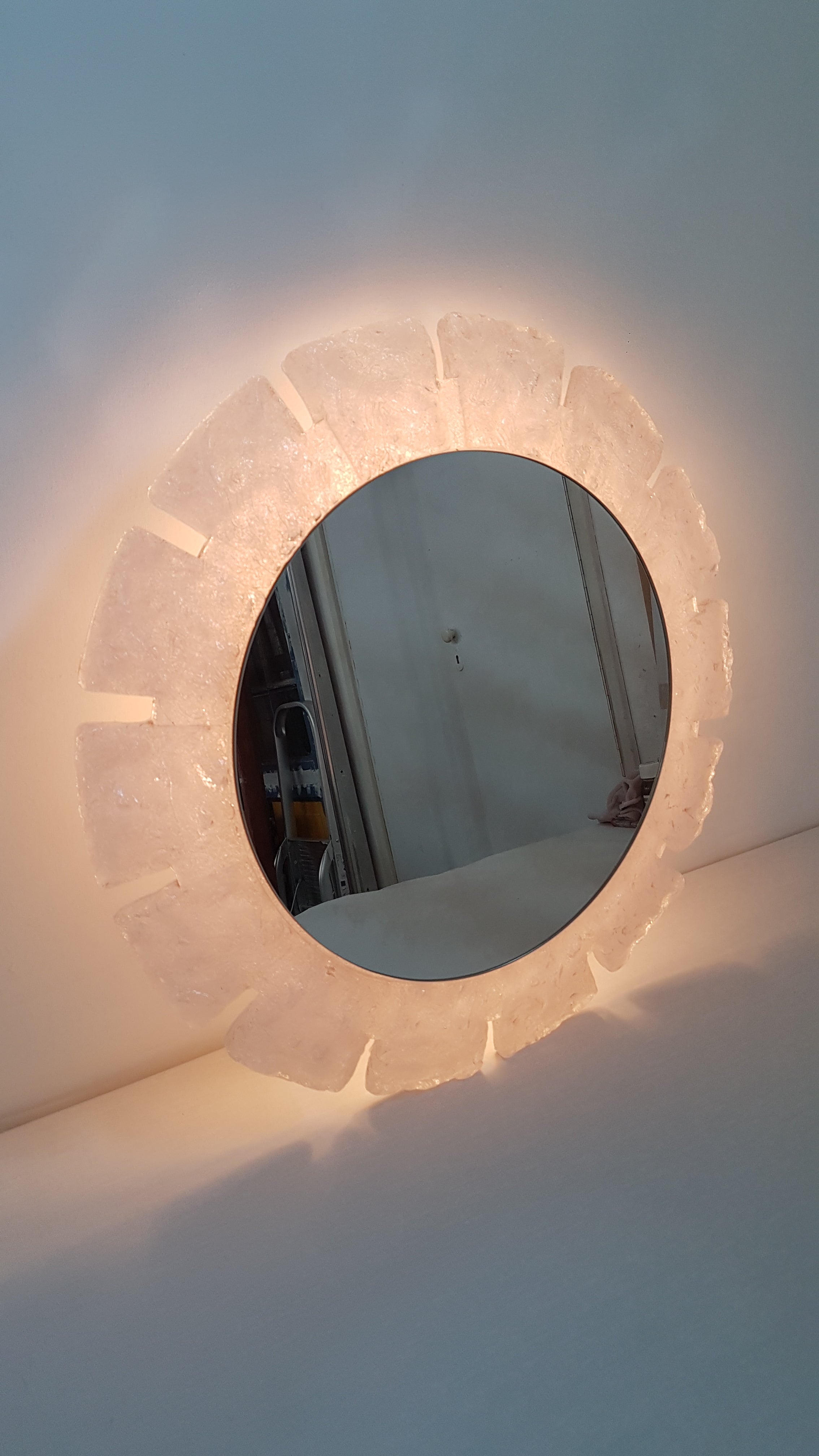 Round Hillebrand mirror - 1970s