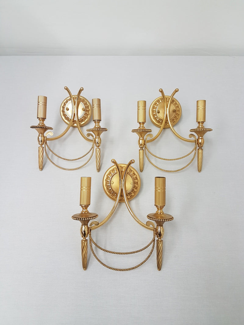 Sciolari wall lights gold