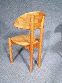 logo.human 4 x chair, made in solid maple by Ansager Møbler, Denmark. Danish craftsmanship, marked with stamp.