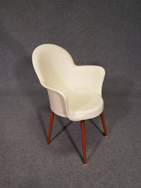 Set 6 Sintesi Gogo chairs with wooden legs by Marcello Ziliani, 1990s