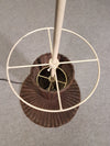 Gasparucci large wicker rattan floor lamp 191x52x52cm. Good condition.