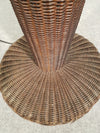 Gasparucci large wicker rattan floor lamp 191x52x52cm. Good condition.