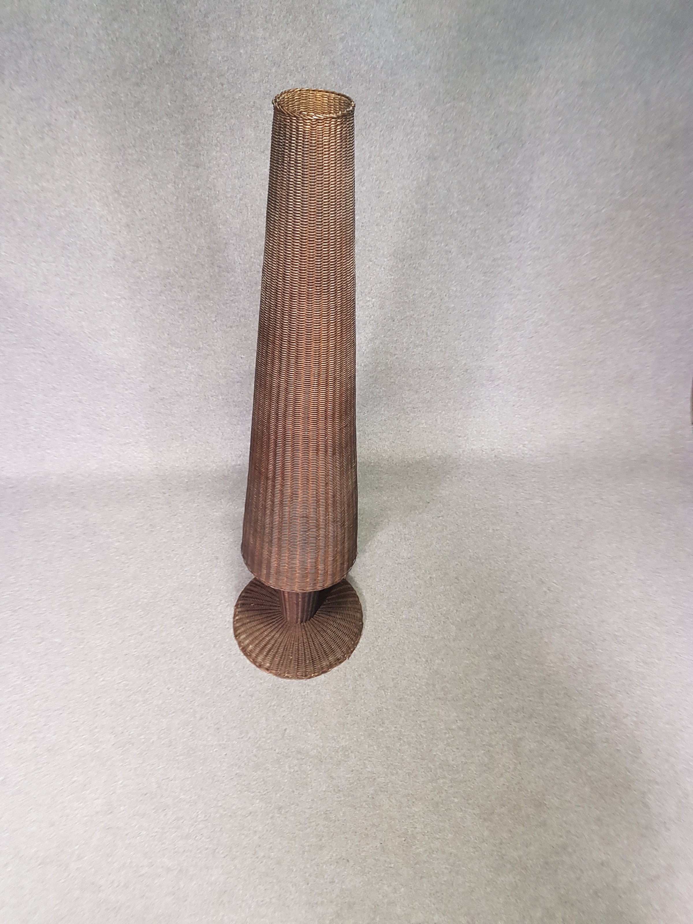 Gasparucci large wicker rattan floor lamp 191x52x52cm. Good condition.