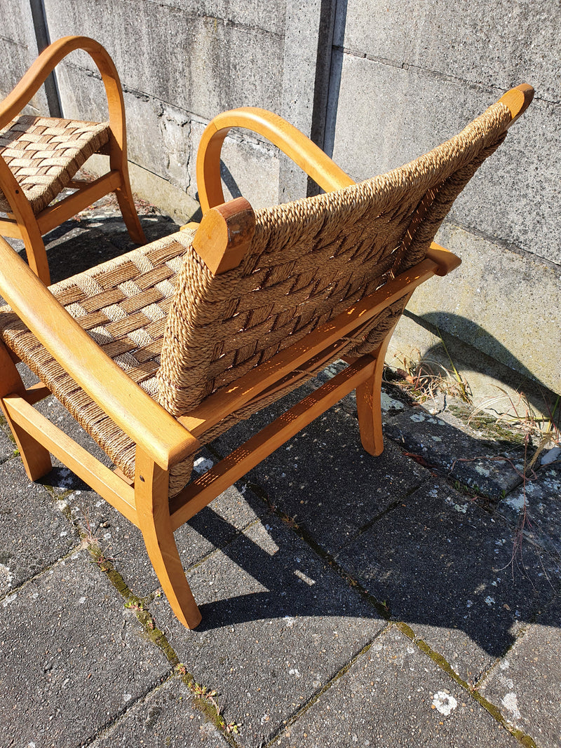 Bauhaus arm chairs, designed by German Erich Dieckmann in the 1930s.