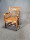 4 x mcguire rattan chair marked  Chinoiserie Chique bamboo