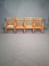 4 x mcguire rattan chair marked  Chinoiserie Chique bamboo