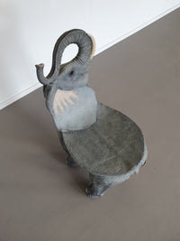 Veronese elephant chair by Allsculptures. Polystone resin 2006 Italy. Olifant stoel made in italy